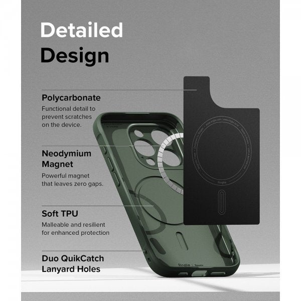 Ringke iPhone 15 Pro Max Skal Onyx Magnetic Dark Green