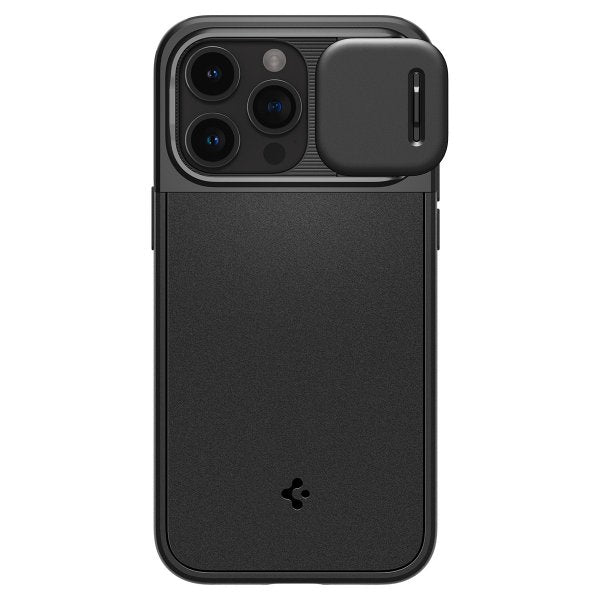 Spigen iPhone 15 Pro Max Skal Optik Armor MagFit Svart