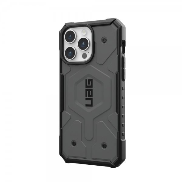 Urban Armor Gear (UAG) iPhone 15 Pro Max Skal Pathfinder MagSafe Silver