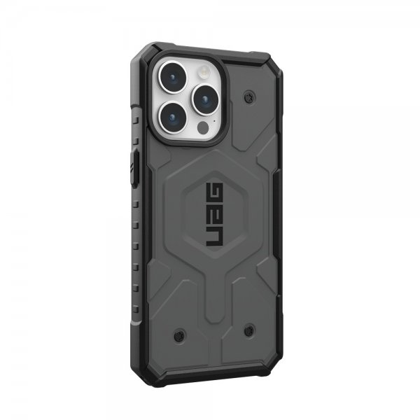 Urban Armor Gear (UAG) iPhone 15 Pro Max Skal Pathfinder MagSafe Silver