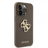 Guess iPhone 15 Pro Max Skal Perforated Glitter Brun