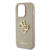 Guess iPhone 15 Pro Max Skal Perforated Glitter Guld