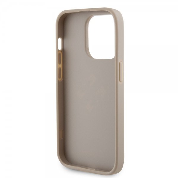Guess iPhone 15 Pro Max Skal Perforated Glitter Guld