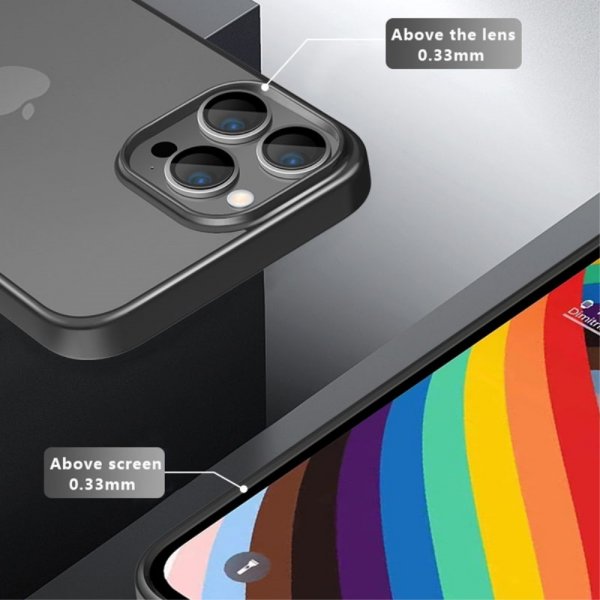 X-Level iPhone 15 Pro Max Skal Pläterad Kant Guld