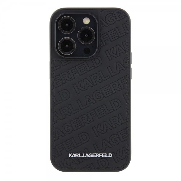 Karl Lagerfeld iPhone 15 Pro Max Skal Quilted K Pattern Svart