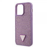 Guess iPhone 15 Pro Max Skal Rhinestone Lila