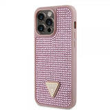 Guess iPhone 15 Pro Max Skal Rhinestone Rosa