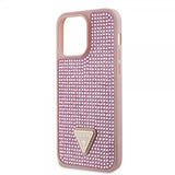 Guess iPhone 15 Pro Max Skal Rhinestone Rosa
