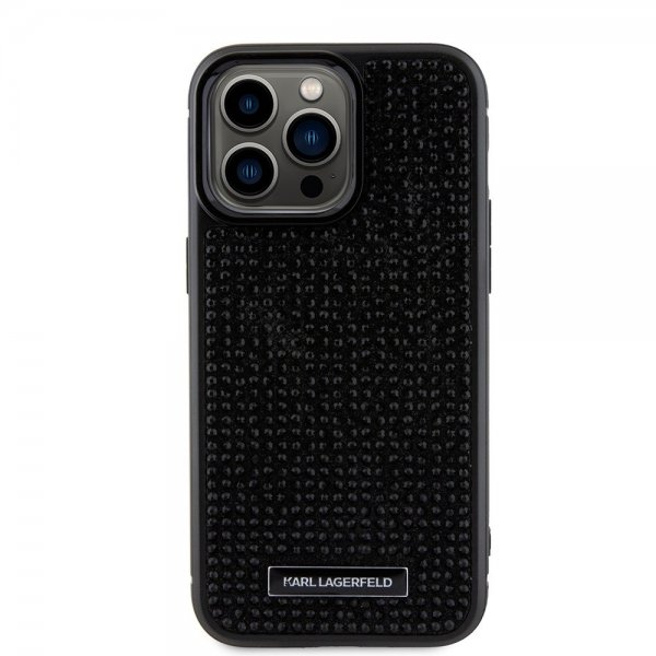 Karl Lagerfeld iPhone 15 Pro Max Skal Rhinestone Svart