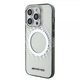Mercedes Benz iPhone 15 Pro Max Skal Rhombus Pattern MagSafe AMG Transparent