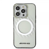 Mercedes Benz iPhone 15 Pro Max Skal Rhombus Pattern MagSafe AMG Transparent