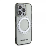 Mercedes Benz iPhone 15 Pro Max Skal Rhombus Pattern MagSafe AMG Transparent