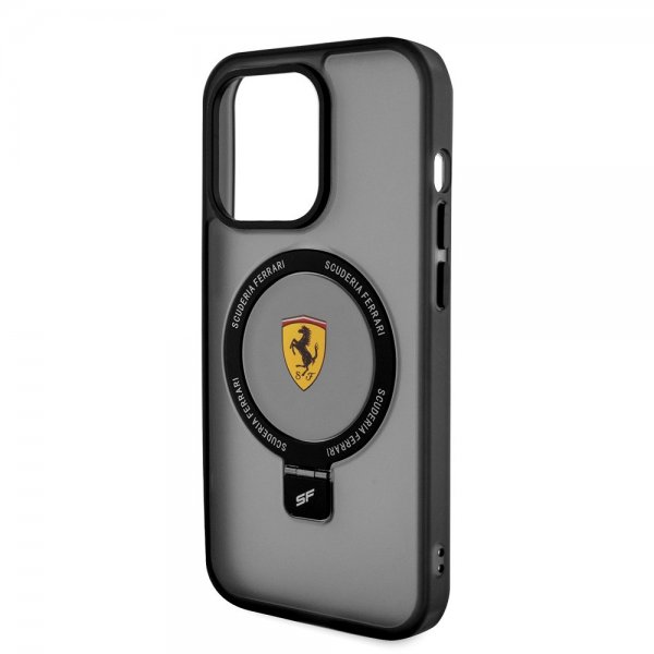 Ferrari iPhone 15 Pro Max Skal Ring Stand MagSafe Svart