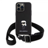 Karl Lagerfeld iPhone 15 Pro Max Skal Saffiano Crossbody Svart