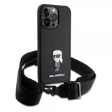 Karl Lagerfeld iPhone 15 Pro Max Skal Saffiano Crossbody Svart
