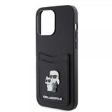 Karl Lagerfeld iPhone 15 Pro Max Skal Saffiano Double Cardslot Svart