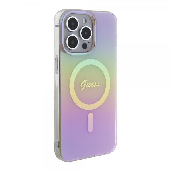 Guess iPhone 15 Pro Max Skal Script MagSafe Rosa