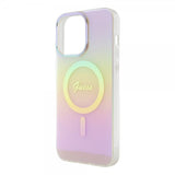 Guess iPhone 15 Pro Max Skal Script MagSafe Rosa