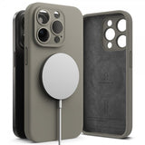 Ringke iPhone 15 Pro Max Skal Silicone Magnetic Grå