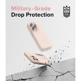 Ringke iPhone 15 Pro Max Skal Silicone Magnetic Pink Sand