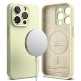 Ringke iPhone 15 Pro Max Skal Silicone Magnetic Sunny Lime