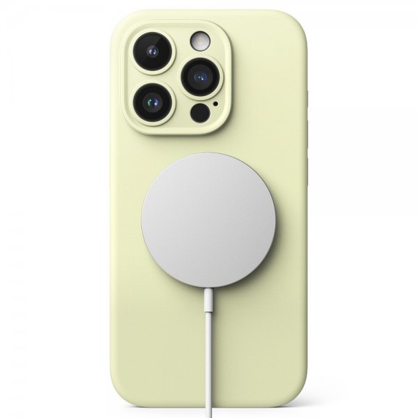 Ringke iPhone 15 Pro Max Skal Silicone Magnetic Sunny Lime