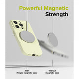 Ringke iPhone 15 Pro Max Skal Silicone Magnetic Sunny Lime