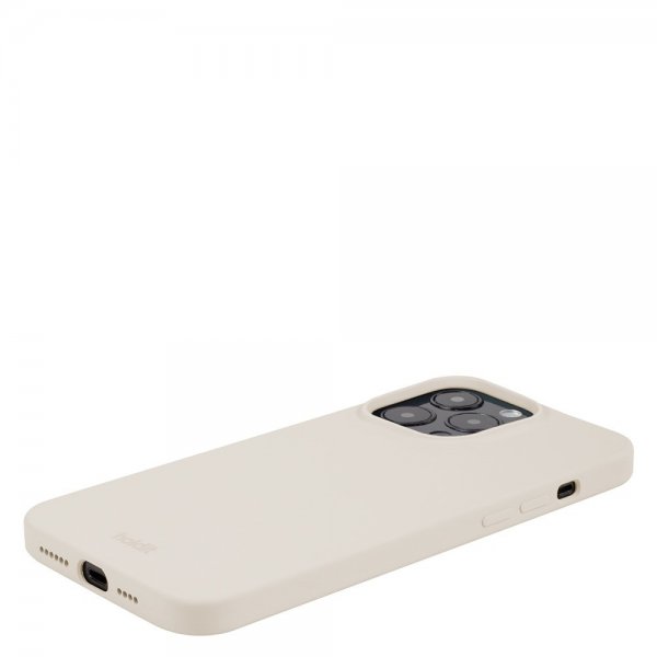 holdit iPhone 15 Pro Max Skal Silikon Light Beige