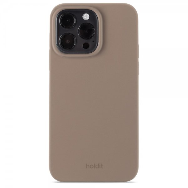 holdit iPhone 15 Pro Max Skal Silikon Mocha Brown