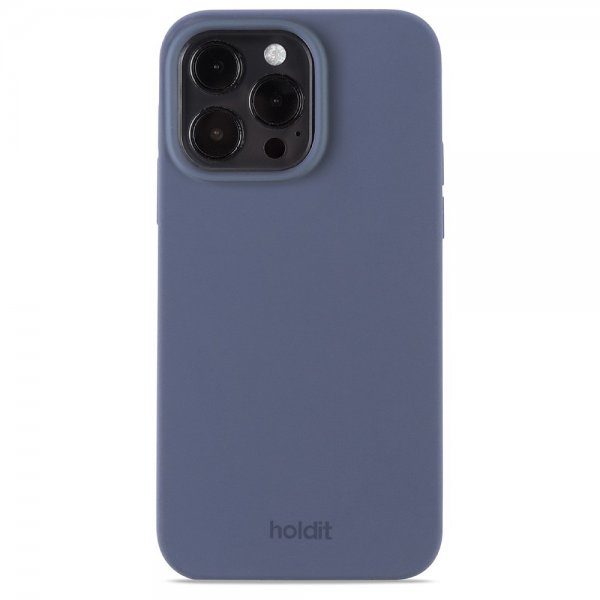 Holdit iPhone 15 Pro Max Skal Silikon Pacific Blue
