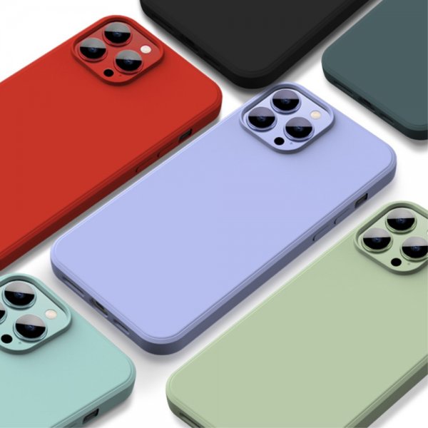 X-Level iPhone 15 Pro Max Skal Silikontextur Grön