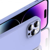 X-Level iPhone 15 Pro Max Skal Silikontextur Lila