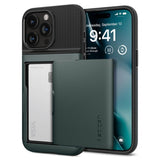 Spigen iPhone 15 Pro Max Skal Slim Armor CS Abyss Green