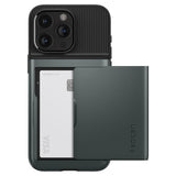 Spigen iPhone 15 Pro Max Skal Slim Armor CS Abyss Green