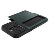 Spigen iPhone 15 Pro Max Skal Slim Armor CS Abyss Green