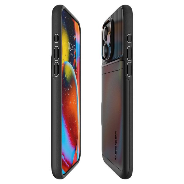 Spigen iPhone 15 Pro Max Skal Slim Armor CS Svart