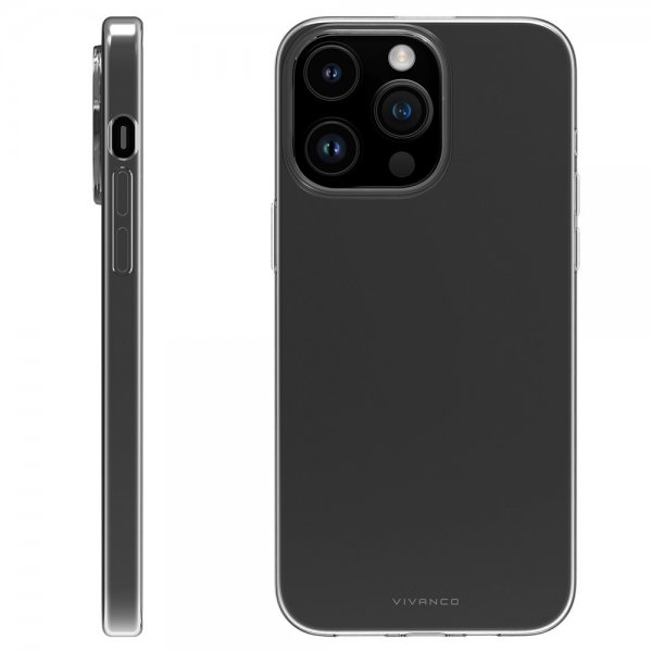 Vivanco iPhone 15 Pro Max Skal Slim TPU Transparent