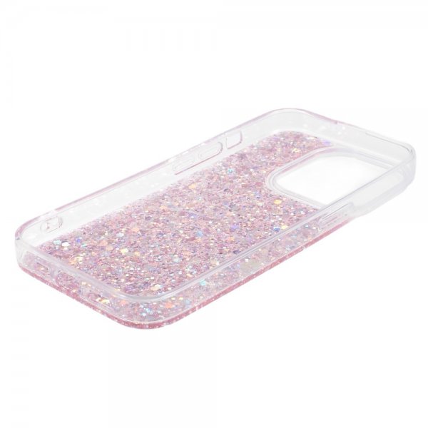 Nordic Covers iPhone 15 Pro Max Skal Sparkle Series Blossom Pink