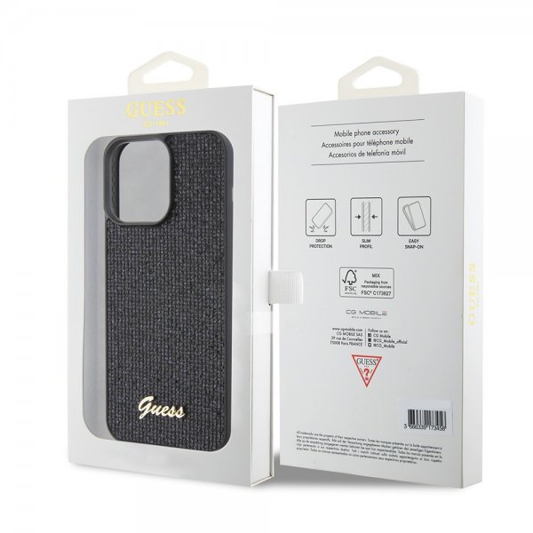 Guess iPhone 15 Pro Max Skal Square Mirror Svart