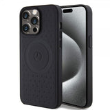 Mercedes Benz iPhone 15 Pro Max Skal Star Pattern MagSafe Svart