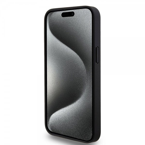 Mercedes Benz iPhone 15 Pro Max Skal Star Pattern MagSafe Svart