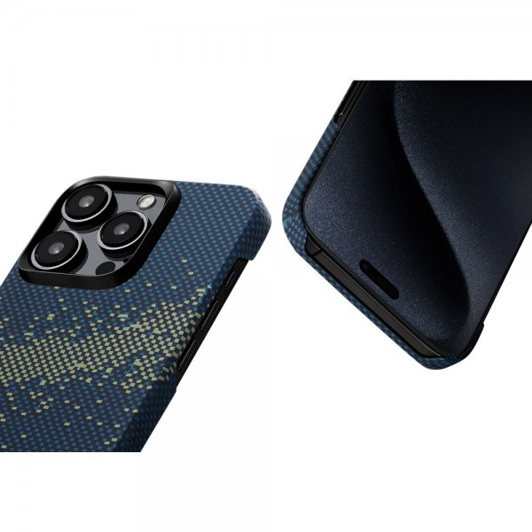 Pitaka iPhone 15 Pro Max Skal StarPeak MagEZ Case 4 Milky Way Galaxy