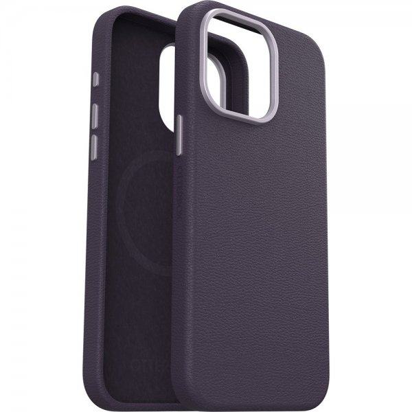Otterbox iPhone 15 Pro Max Skal Symmetry Cactus Leather MagSafe Plum Luxe