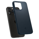 Spigen iPhone 15 Pro Max Skal Thin Fit Metal Slate