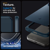 Spigen iPhone 15 Pro Max Skal Thin Fit Metal Slate