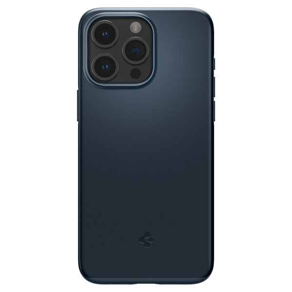 Spigen iPhone 15 Pro Max Skal Thin Fit Metal Slate