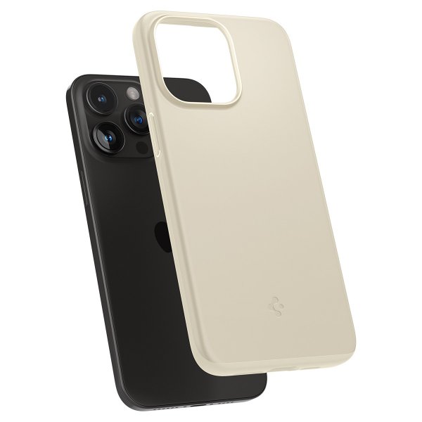 Spigen iPhone 15 Pro Max Skal Thin Fit Mute Beige