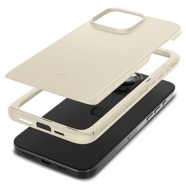 Spigen iPhone 15 Pro Max Skal Thin Fit Mute Beige