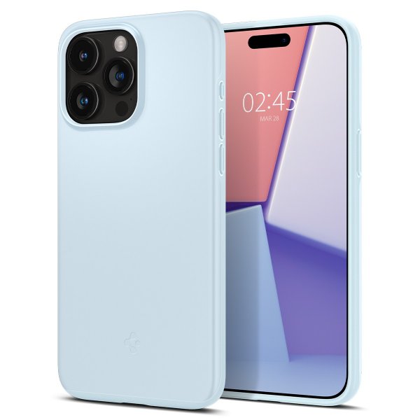 Spigen iPhone 15 Pro Max Skal Thin Fit Mute Blue