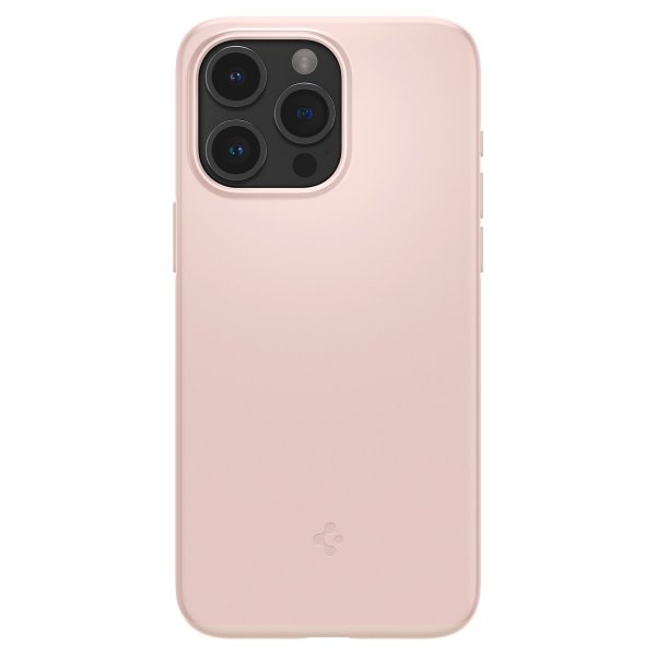 Spigen iPhone 15 Pro Max Skal Thin Fit Pink Sand